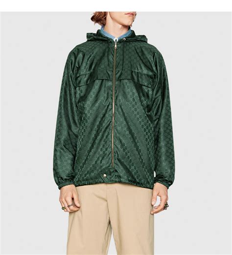 gucci green windbreaker|Gucci windbreaker monogram.